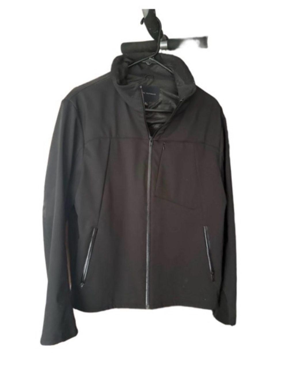 Banana Republic Men's Black Lightweight Zip-Front Jacket